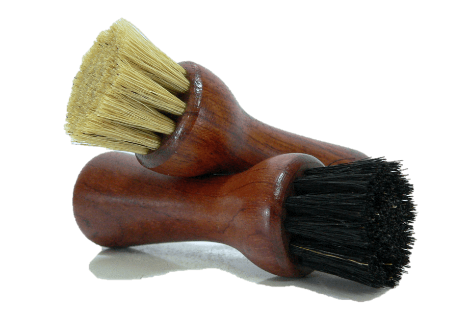 10 Lot Wood Brush Shoe Shine Polish Applicator Clean Wax Buffing Boot Purse  Care