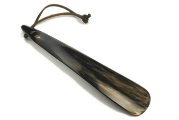 Shoehorn by Abbeyhorn - Tip End Real Horn - 8" - valentinogaremi-usa
