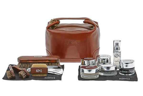 Luxury Shoe Shine Kit – Ultimate Gift Leather Care Set by IEXI Italy - valentinogaremi-usa