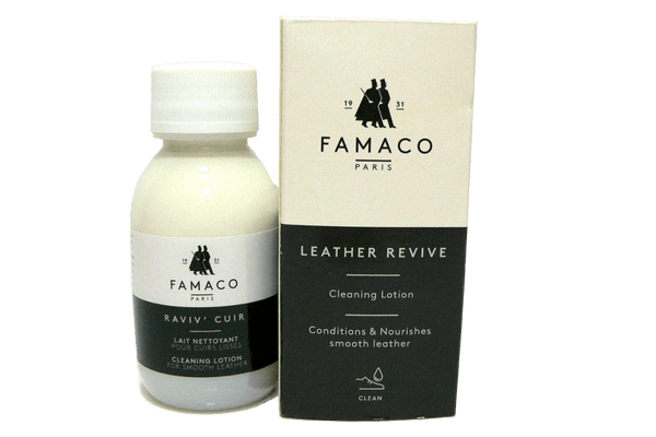 Cleaning Leather Lotion for Shoes & Garments - Raviv Cuir by Famaco France - valentinogaremi-usa
