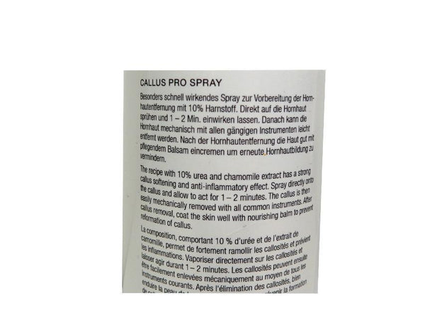 Callus Spray Pro - Thick Dry Skin - 10% Urea by Yards Camillen Germany - valentinogaremi-usa