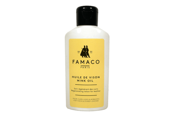 Mink Oil Lotion for Thick and Sturdy Leather by Famaco France - valentinogaremi-usa