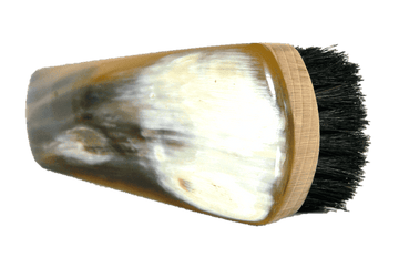 Luxury Shoe Shine & Polishing Brush – Genuine OxHorn Top by Abbeyhorn - valentinogaremi-usa