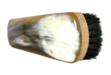 Luxury Shoe Shine & Polishing Brush – Genuine OxHorn Top by Abbeyhorn - valentinogaremi-usa