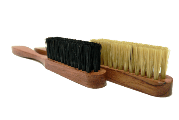 FootFitter Shoe Cleaning Brush with Coco Bristles (Black)