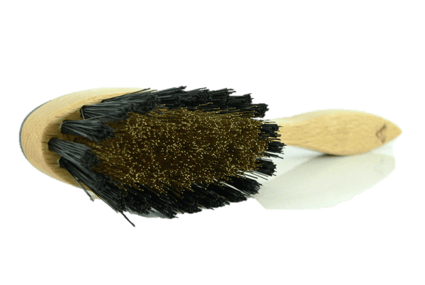 Suede Cleaning Brush - Brass/Boar Mix Bristles by Abbeyhorn - valentinogaremi-usa