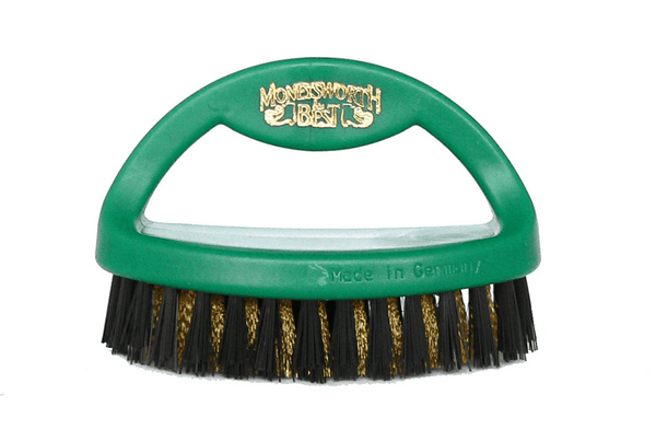 Suede Brush - Brass & Strong Polymer Bristles by Moneysworth & Best - valentinogaremi-usa