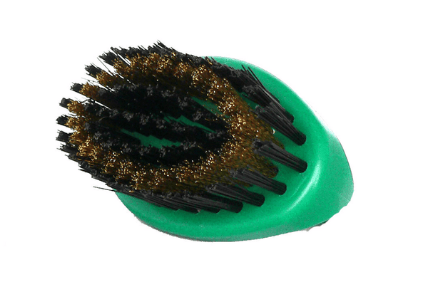 Suede Brush - Brass & Strong Polymer Bristles by Moneysworth & Best - valentinogaremi-usa