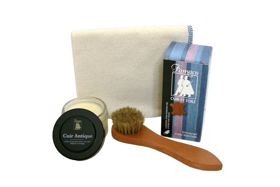 Vintage Leather Care Set - Famaco France - Cleaning & Conditioning Kit Vintage Leather Care Set - Famaco France - Cleaning & Conditioning Kit